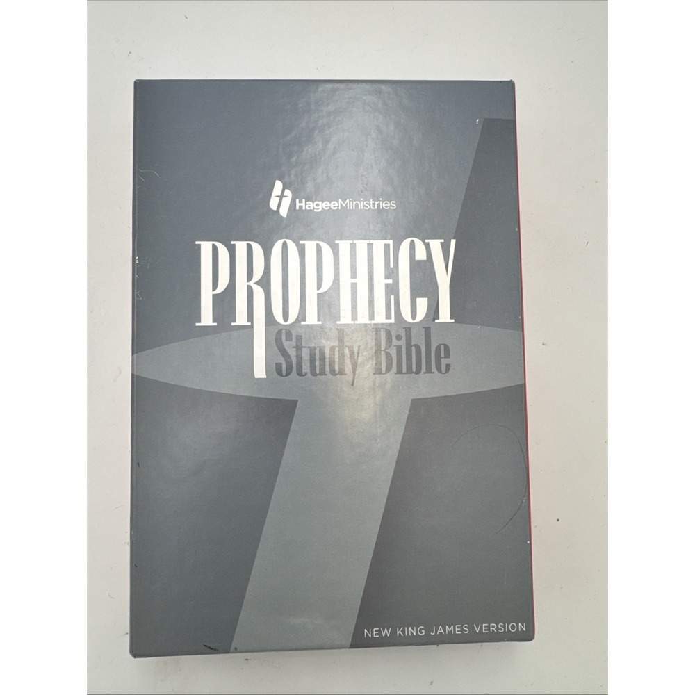 Prophecy Study Bible John Hagee Ministries NKJV- Black Leather-w/ Original Box